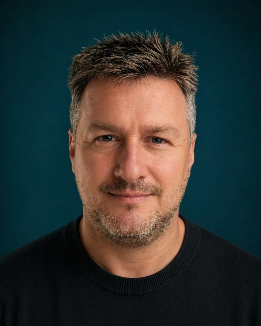 Portrait de David Geneix, télépilote de drone à Berneuil